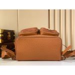 Louis Vuitton ostrich-effect rugged hiking rucksack versatile drawstring outdoor sport backpack - 图片 4