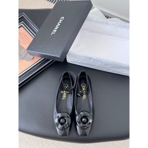 lambskin Chanel Camille ballet flat pump slip-on boat shoes size35-40
