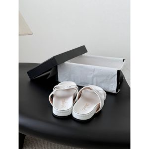 Chanel women's brown flat beach sandal 35-40