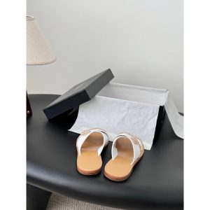 Chanel women's flat sandals summer beach shoes slipper size35-40
