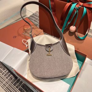 Loro Piana small Bobbin shoulder Bag halfmoon underarm hobo tote full boutique package - 图片 3