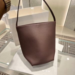 THE ROW medium N/S Park Tote minimalist open bucket handbag slouchy storage beach tote - 图片 3