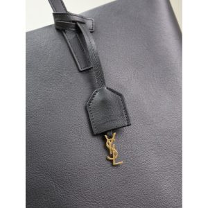 YSL chic resort beach tote minimalist open-top shoulder shopping tote in smooth calfskin - 图片 7