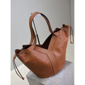 YSL Y-shape drawstring shoulder shopping tote slouchy vintage underarm hobo tote full package - 图片 5