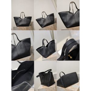 YSL Y roomy convertible shoulder shopper tote summer resort beach tote with detachable clutch - 图片 5