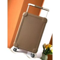 Hermes RMS telescopic cabin cargo suitcase/wheeled case in canvas and leather trim