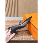 hermes pointy Mary Jane heel pump i crocodile-effect calfskin 6cm height size35-40 - 图片 9