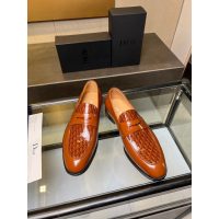 Dior men's business dress shoes oblique leather loafer casual slipon pump size35-45 - 图片 3