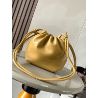 Loewe flamenco drawstring elbow bucket handbag slouchy evening party cosmetic clutch - 图片 7