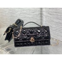 quilted Dior top handle cosmetic smartphone holder clutch sling croosbody flap messenger - 图片 5
