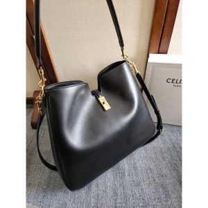 Celine large Camille 16 Soft vintage hobo tote shoulder crossbody sling bag with dual strap - 图片 8