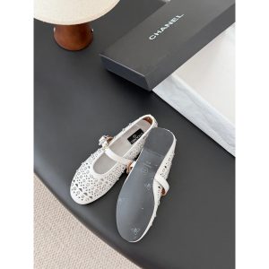 Chanel cystal-embellished Mary Jane Flat ballet pump size35-40