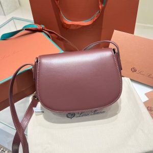 Loro Piana small Ghiera Shoulder Bag sling crossbody flap saddle messenger in structured shape - 图片 8