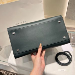 The Row Margaux 12 women's shopper handbag in box leather full boutique package - 图片 7