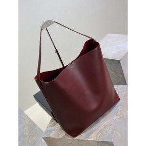 YSL refined open bucket hobo tote minimalist urban casual shoulder shopper tote with matched pouch - 图片 8