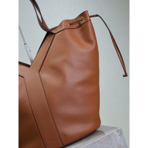 YSL Y-shape drawstring shoulder shopping tote slouchy vintage underarm hobo tote full package - 图片 3