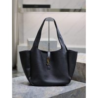 YSL Lee 5A7 bea shoulder shopping tote in pebbled calfskin - 图片 2