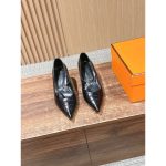 hermes pointy Mary Jane heel pump i crocodile-effect calfskin 6cm height size35-40 - 图片 4