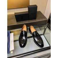 Dior men's business dress shoes oblique leather loafer casual slipon pump size35-45 - 图片 4