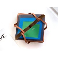 large Loewe minimalist puzzle tote spacious bucket handbag summer resort beach tote - 图片 8