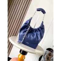 small Loewe squeeze ruched shoulder hobo tote bag with flamenco donut chain - 图片 9