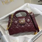 Dior quilted Jolie mini top handle bag shoulder mini tote in various color