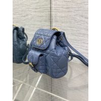Dior caro quiled mini drawstring flap backpack boutique package - 图片 5