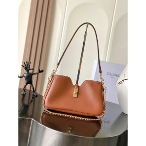 Celine Camille 16 Soft underarm hobo tote chic shoulder baguette with dual strap - 图片 3