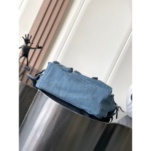 Celine multi-pockets commuter denim tote large capacity shopper handbag - 图片 4