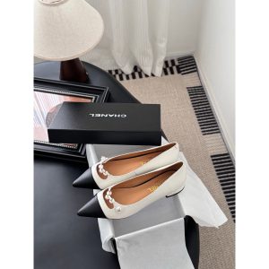 Chanel pointed toe ballet flat slip-on pump Size 35-40