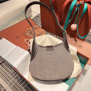 Loro Piana small Bobbin shoulder Bag halfmoon underarm hobo tote full boutique package - 图片 4