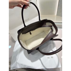 The Row Marlo 12 Tote Bag in polish saddle leather full boutique package - 图片 8