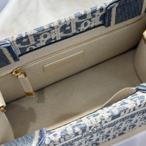 Dior jacquard small booktote travel boarding cabin luggage handbag full boutique inclusion - 图片 5