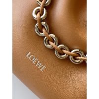Loewe flamenco drawstring elbow bucket handbag slouchy evening party cosmetic clutch - 图片 3