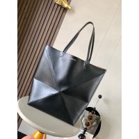 large Loewe minimalist puzzle tote spacious bucket handbag summer resort beach tote - 图片 3