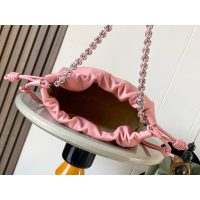 Loewe flamenco cloudy drawstring cosmetic pouch upscale cocktail party clutch with donut chain - 图片 8