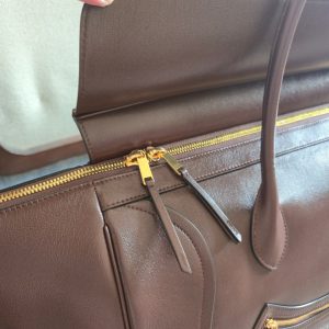 celine large new luggage handbag convertible shopper tote in lambskin - 图片 6