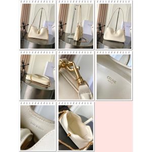 Celine Camille 16 Soft underarm hobo tote chic shoulder baguette with dual strap - 图片 9
