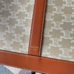 dual size Celine medium small cabas canvas shoulder shopping tote spacious storage bag - 图片 5