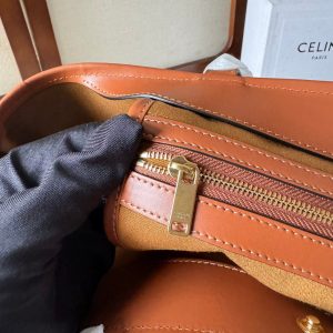 dual size Celine medium small cabas canvas shoulder shopping tote spacious storage bag - 图片 8