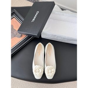 lambskin Chanel Camille ballet flat pump slip-on boat shoes size35-40