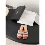 Chanel women's half drag mules casual flat summer sandal indoor anti bacteria slipper size35-40