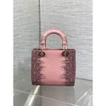 Dior exotic lizard-effect mini top handle bag with structured shape - 图片 8