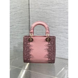 Dior exotic lizard-effect mini top handle bag with structured shape - 图片 8
