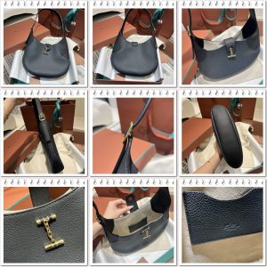 Loro Piana Medium Bobbin shoulder Bag crescent underarm hobo tote full boutique package - 图片 9