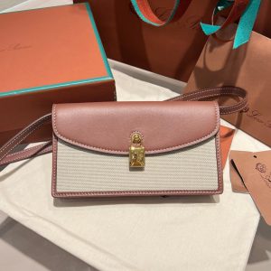 Loro Piana Extra Pochette envelope-style smartphone sling crossbody with padlock closure - 图片 4