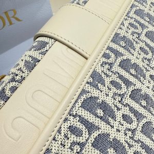 Dior Montaigne 30 east-west sling chain crossbody flap messenger in jacquard fabric - 图片 7
