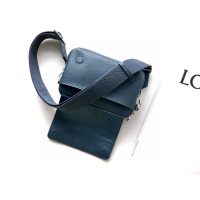 Loewe anagram pebble small flap messenger casual square camera bag with magnetic fastening - 图片 9