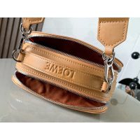 Mini Loewe double-zip Crossbody Camera smartphone Bag with jacquard wide strap - 图片 7