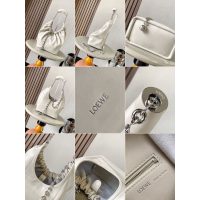 Loewe small squeeze ruched shoulder tote bag bucket handbag with signature donut chain - 图片 9